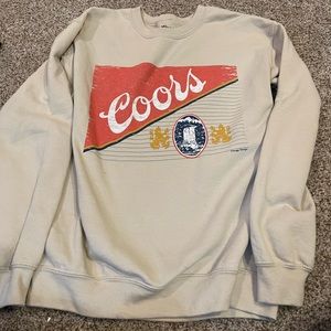 vintage coors light crew neck